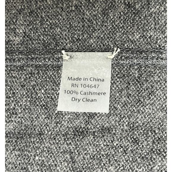 1-16 FORTE CASHMERE Men's Sweater Zip Henley Charcoal-Gray Size XXL - Picture 10 of 11